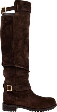 Jimmy Choo London Stivali Al Ginocchio Biker KB - - Shoes - Donna - Marrone - 40 EU