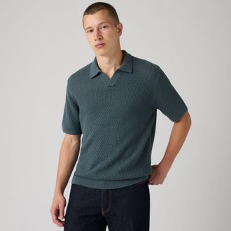 Levi's Dillon Open Collar Polo - Mens - 2XL - Blue