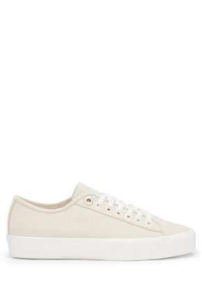 HUGO BOSS Womens AidenLM Tennis Trainers in White Leather (archived) - Size UK 6