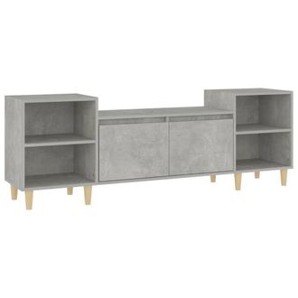 Berkfield Home TV Cabinet Concrete Grey 160x35x55 cm Engineered Wood | Size: 160 x 35 x 55 cm