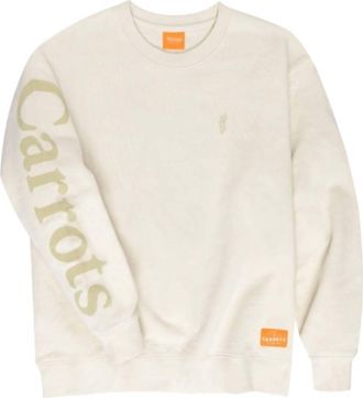 Carrots by Anwar Carrots Mens Wordmark Crewneck Sweatshirt In Cream