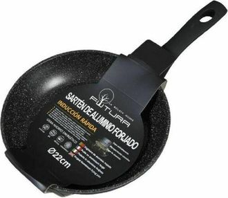 Trade Shop Trade Shop - Padella Con Manico In Alluminio Forgiato Antiaderente Granito Diametro 22cm