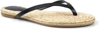 Artisan by Zigi Esterr Leather Flip Flop in Black Leather at Nordstrom, Size 10