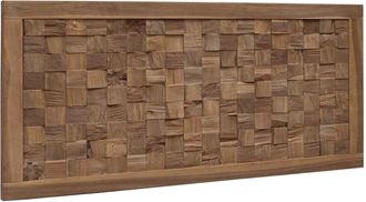 vidaXL Cabecero De Cama Natural Madera De Teca Maciza Vidaxl