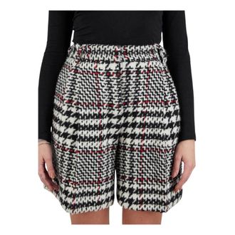 Kiton Short Shorts, female, Multicolor, Size: S Pants Regular Geometric