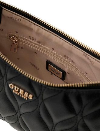 Guess Womens Shoulder Bag Black Polyurethane - Shoulder-Bags