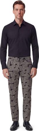 Lords of Harlech Inter Twine Mens Tailored Pant in Inter Twine Black at Nordstrom, Size 30 X 34