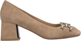 Alma En Pena Hakschoen met stijgbeugeljuwelen - Dames - Pumps - Beige - 40 EU - Schoenen