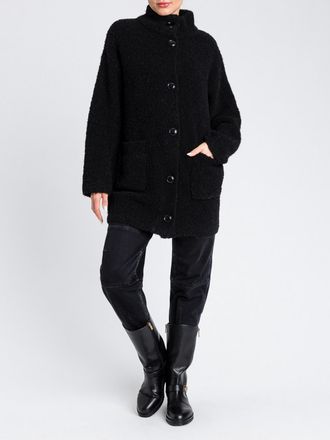 Twin-Set Cappotto Twinset Actitude in shearling di misto lana