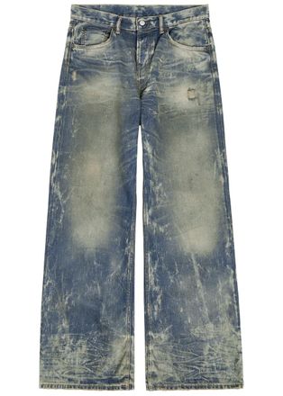 Acne Studios Washed Relaxed Straight-leg Jeans - Mid Blu - 36 (W36 / XL)