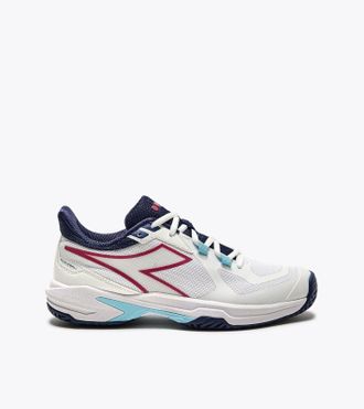 Diadora Trofeo 2 AG Sneakers Womens US 9.5 White Blue Pickleball Shoes TF1923