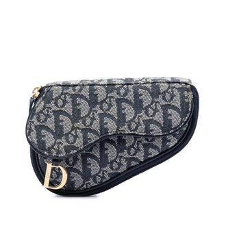 Dior Pre-owned Dior Diorissimo Canvas Saddle Pouch Ladies GVU75A37TJ1C73N3