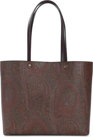 Etro Bruine Shopper Tas voor Vrouwen - Dames - Shoppers - Bruin - ONE Size - Katoen - Tassen