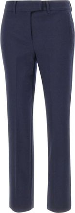 Marella Opaco Broeken - Dames - Slim Fit Broeken - Blauw - XS - Wol - Broeken