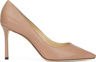Jimmy Choo London Womens Pumps Romy 85 Ballet Pink Leather Goat