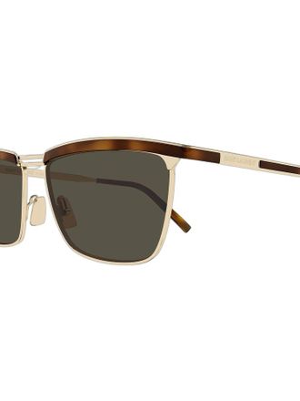 Saint Laurent Mens Sunglasses Havana Metal Eyewear