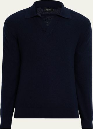 Ermenegildo Zegna Mens Cashco Johnny Collar Sweater