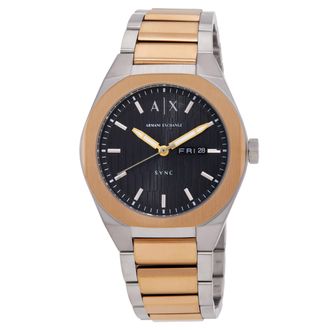 A|X Armani Exchange Sync Quartz Black Dial Mens Watch AX4298