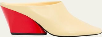 Proenza Schouler Slant Leather Mules