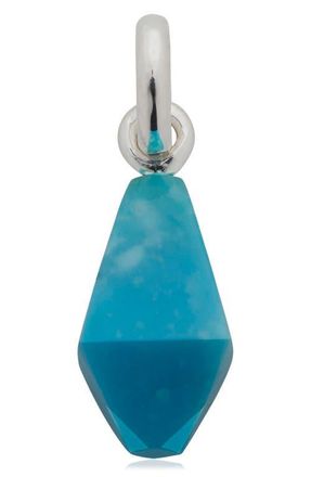 Monica Vinader Geometric Stone Pendant Charm in Silver at Nordstrom