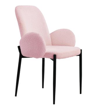 Home Heavenly Pack 2 sillas tapizadas borreguito rosa