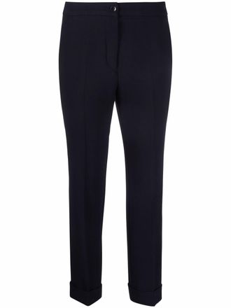 Etro cropped tailored trousers - Black