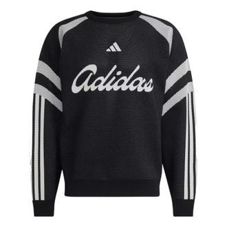 adidas House Of Tiro Knitted Sweatshirt Asia Sizing Black White KF4814