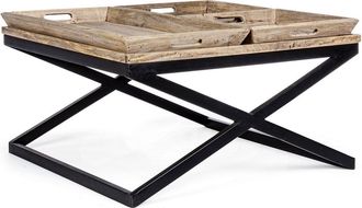 BIZZOTTO Tray coffee table 90x90, natural