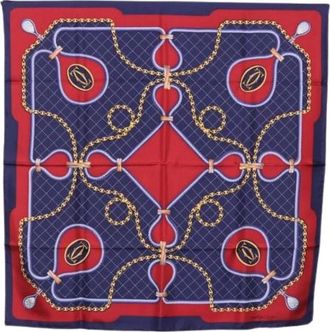 Cartier Pre-owned Silk Scarf - Dames - Vintage Accessoires - Veelkleurig - ONE Size - Vintage