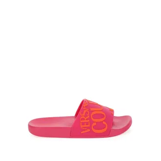 Versace Jeans Couture Logo Slide - female - Versace Jeans Couture - Sliders - Pink - 2 UK - Shoes