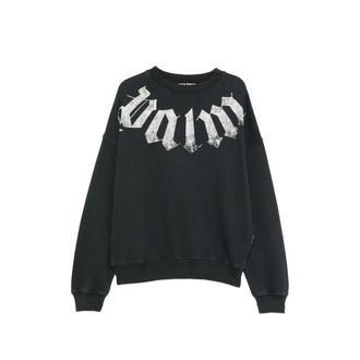 Palm Angels Big Neck Logo Printed Sweatshirt