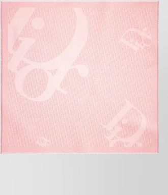 Dior square scarf frayed edges refined shape