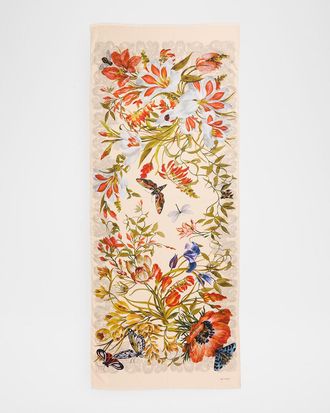 Etro Bohemian Print Cotton & Silk Scarf