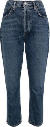 A Gold E mid-rise tapered jeans - women - Regenerative Cotton - 27 - Blue
