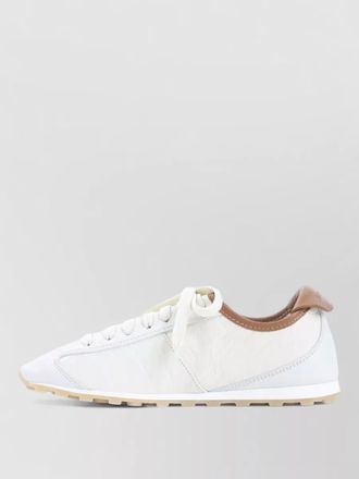 Jacquemus tennis sneakers contrast heel low top quilting
