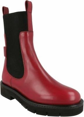 Ferragamo Rook Leather Chelsea Boot in Red at Nordstrom Rack, Size 4.5