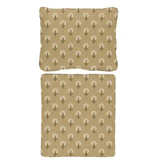 Ballard Designs Replacement Seat and Back Cushion Set with Zipper - 25x47.5 - Box Edge, Montrose Taupe - Ballard Designs