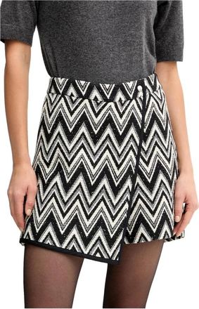 HUGO BOSS Tijaca 50547703 Rok-Broek - Dames - Korte rokken - Zwart - L - Katoen - Rokken