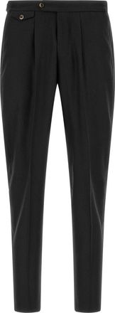 Pantaloni Torino Black Flat Front Pants