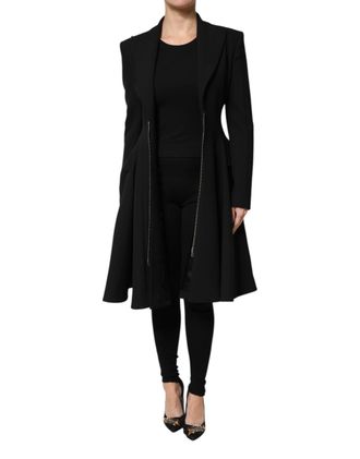 Les Hommes Polyester Single Breasted Trench Coat Womens Jacket (Pre-Owned)