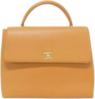 Chanel Pre-owned Caviar Skin Handtas - Dames - Vintage Handtas - Bruin - ONE Size - Leer - Vintage