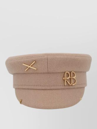 Ruslan Baginskiy flat top hat gold tone detailing