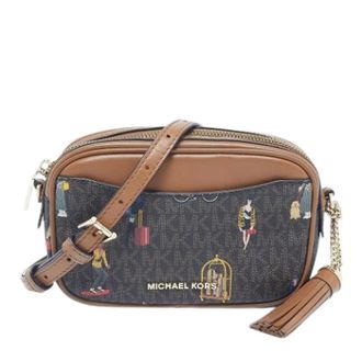 Michael Kors Pre-owned Canvas Schoudertas - Dames - Pre-owned - Bruin - Maat: ONE Size