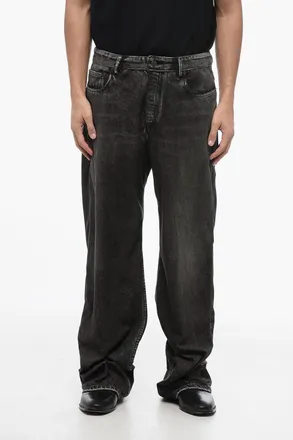 Balenciaga Pantaloni 5 Tasche UNISEX in Flanella Effetto Denim Balenciaga