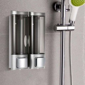 OEM Dispensador Manual De Jab&oacute;n L&iacute;quido, Gel De Ducha/champ&uacute; Para Montaje En Pared (2 Unidades, 200 Ml X 2)