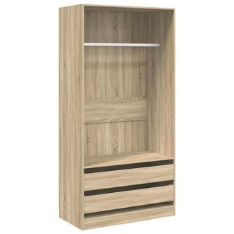 vidaXL Vidaxl - Armario Madera Contrachapada Color Roble Sonoma 100x50x200 Cm