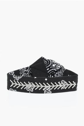 Fallon Paisley Patterned Bandana with Rhinestoned Detail size Unica