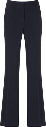 Alberto Biani Black Sleek Silhouette Minimalist Tailored Formal Pants