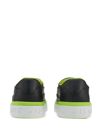 Ferragamo Embossed-Logo Slip-On Sneaker - Black