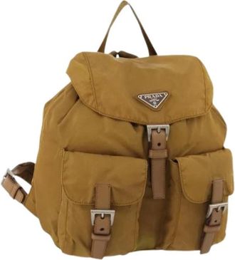 Prada Pre-owned Backpacks, female, Beige, Size: ONE SIZE Pre-owned Vintage Backpack